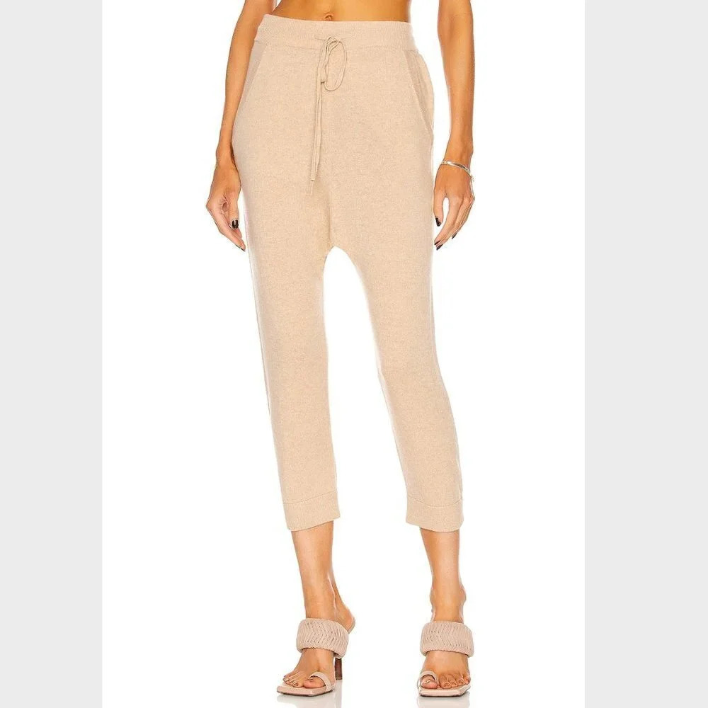 Nili Lotan Paris Cashmere Oatmeal Sweatpants S NWT $595